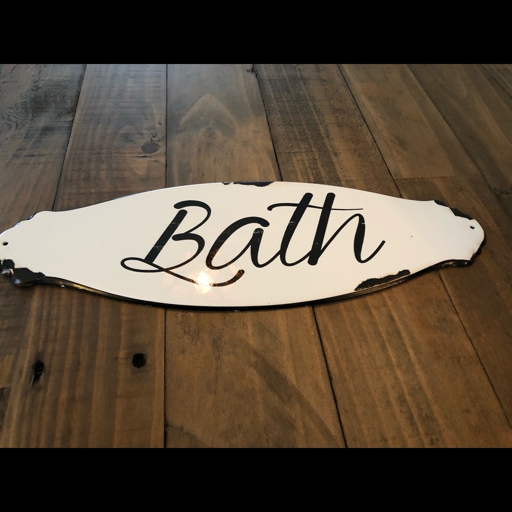 Bath sign